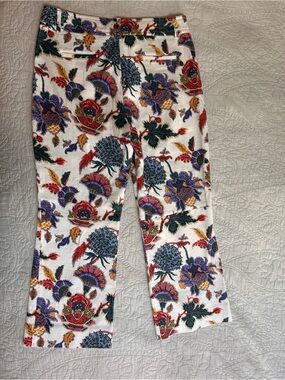 J. Crew Knockout Crop Pants | Size 8 | Paisley Floral Print